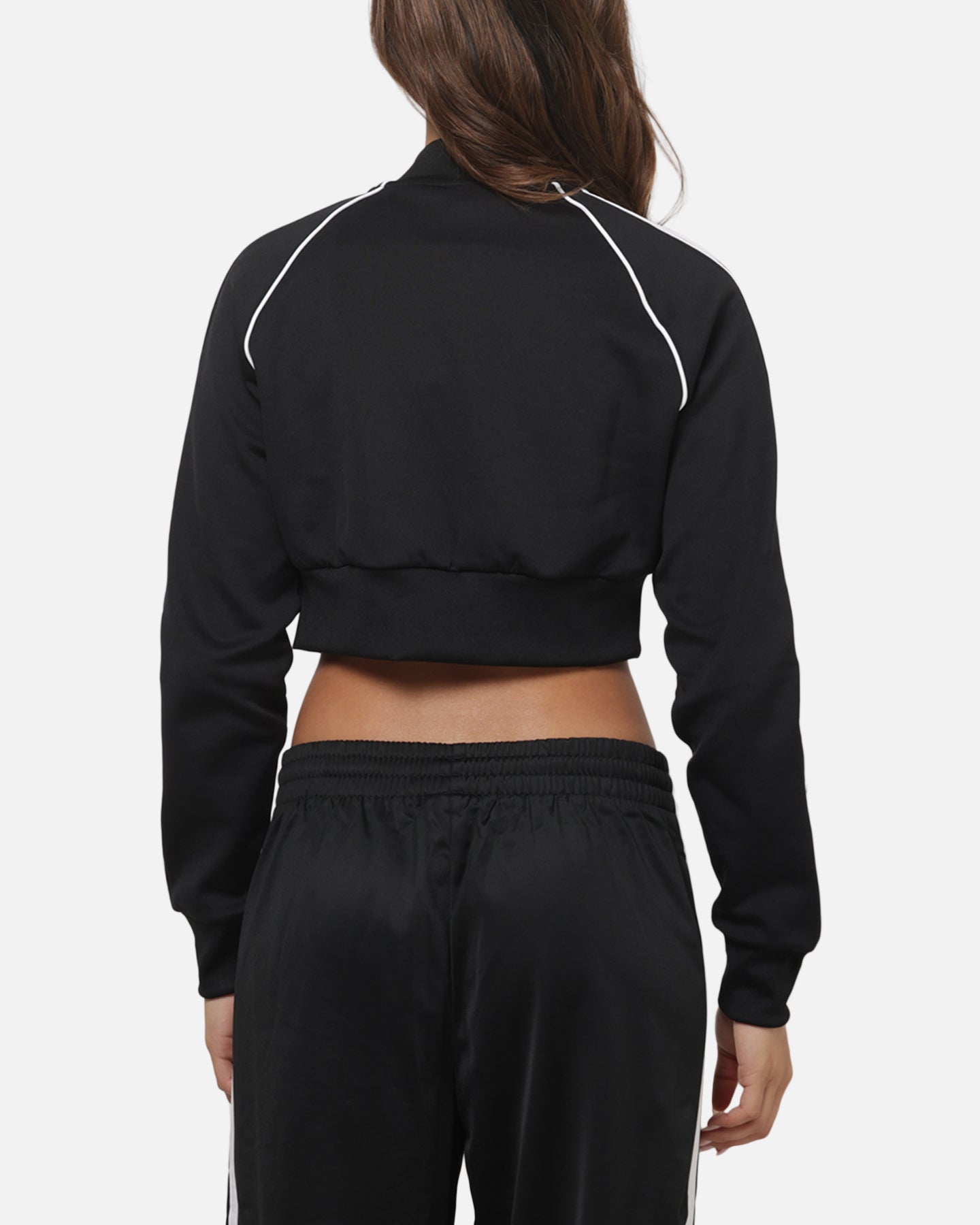 Adidas Women's SST Cropped Track Top Black/White