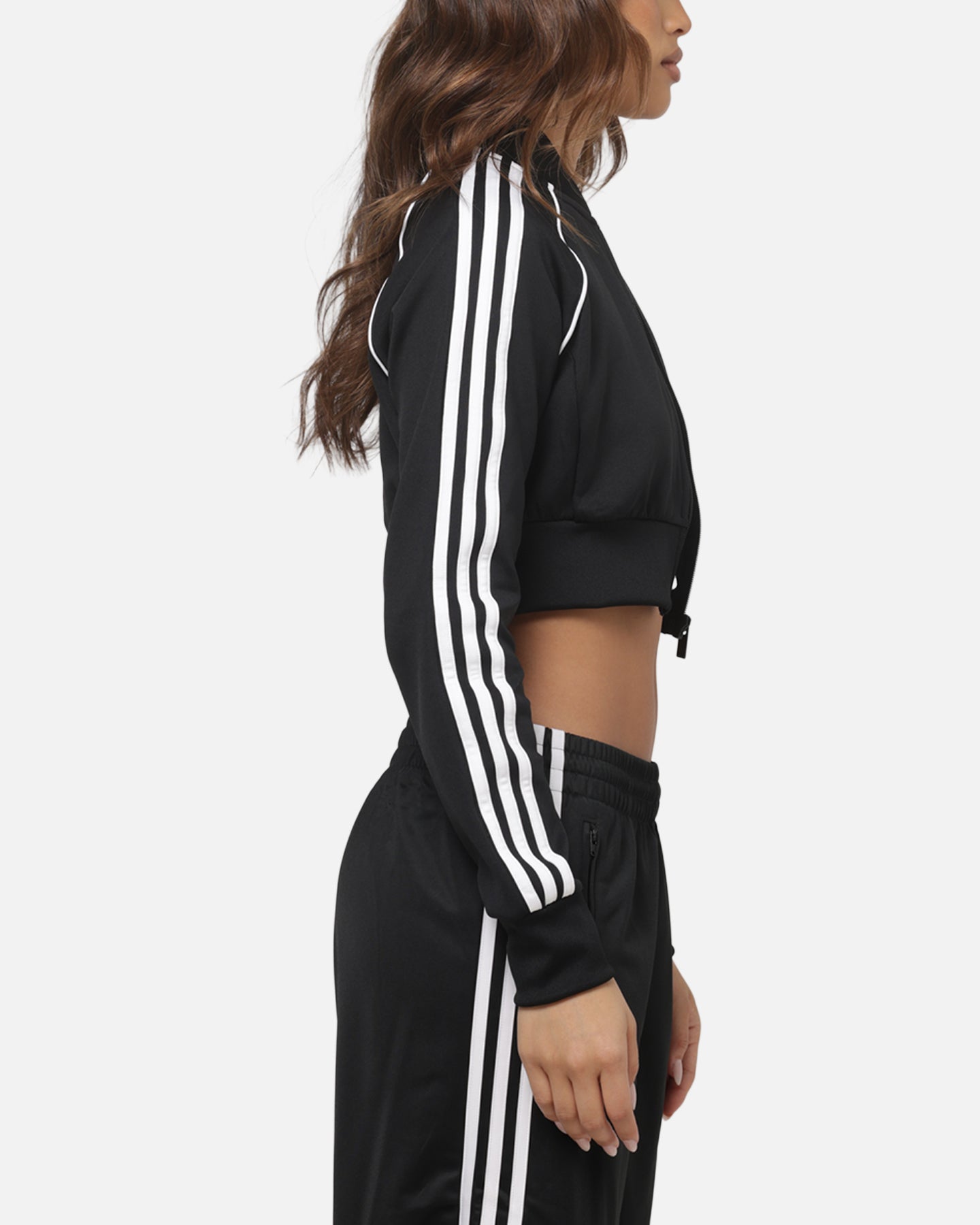 Adidas Women's SST Cropped Track Top Black/White