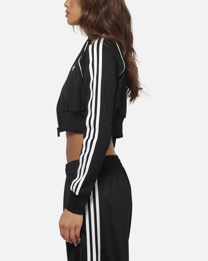 Adidas Women's SST Cropped Track Top Black/White
