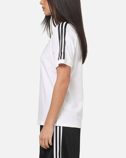 Adidas Women's 3 Stripe T-Shirt White/Black