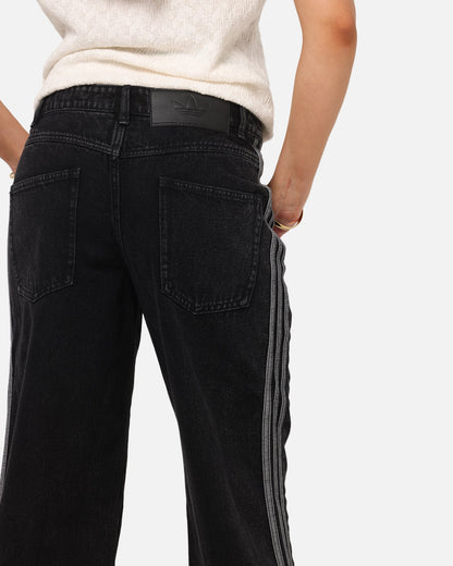 Adidas Women's Denim 3-Stripes Track Pants True Black Denim