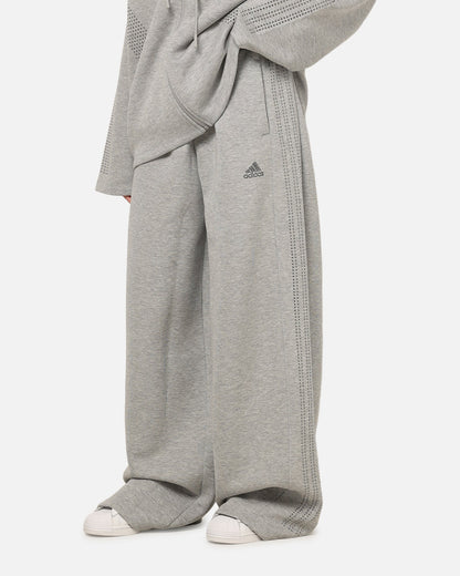 Adidas Women's Teamgeist Rhinestone Track Pants Grey Marle