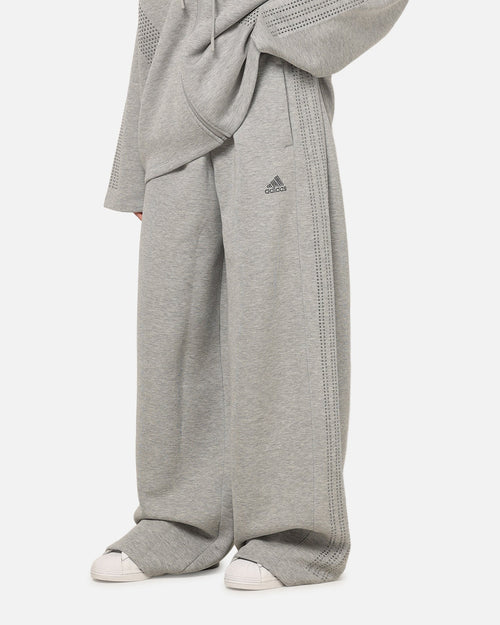 Adidas Women's Teamgeist Rhinestone Track Pants Grey Marle