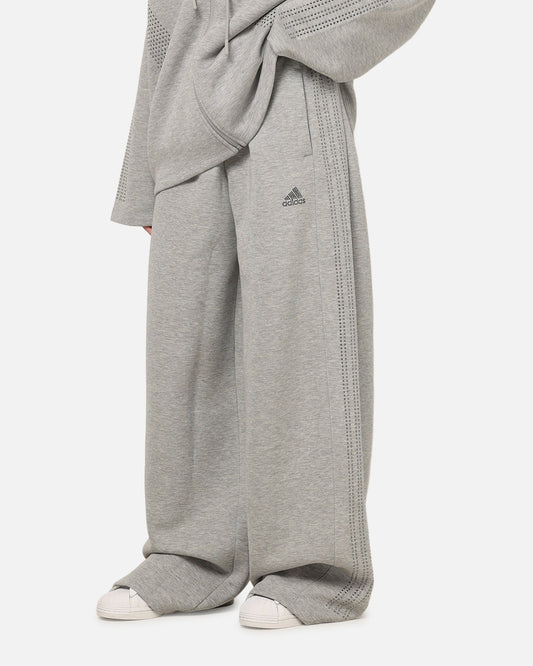 Adidas Women's Teamgeist Rhinestone Track Pants Grey Marle
