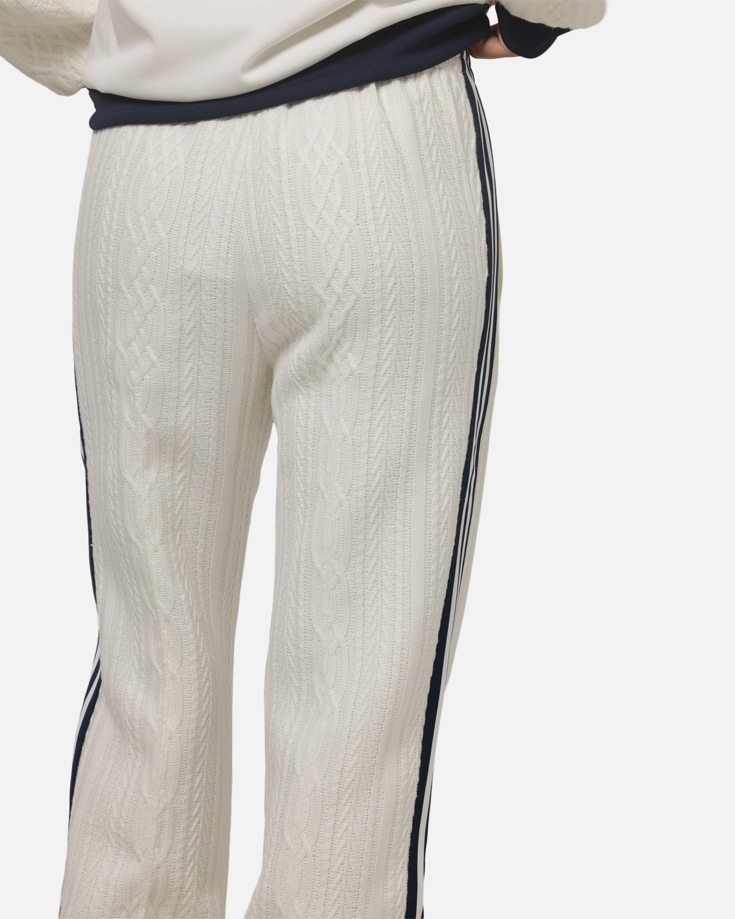 Adidas Women's Knit Classic Track Trousers Off White