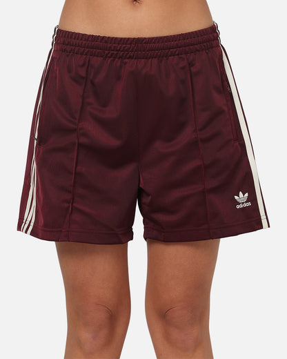 Adidas Women's Firebird Shorts Maroon/Cream