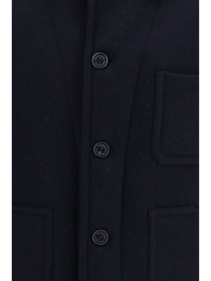 Brooksfield Wool Work Shirt Jacket — Navy
