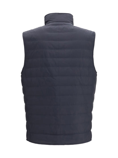 Brunello Cucinelli Padded Gilet — Navy