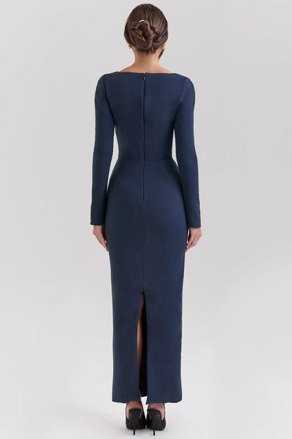 midnight bodycon maxi dress - sale