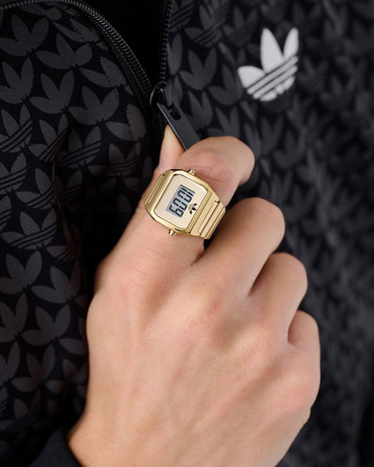 Adidas Digital Two Ring Watch Gold