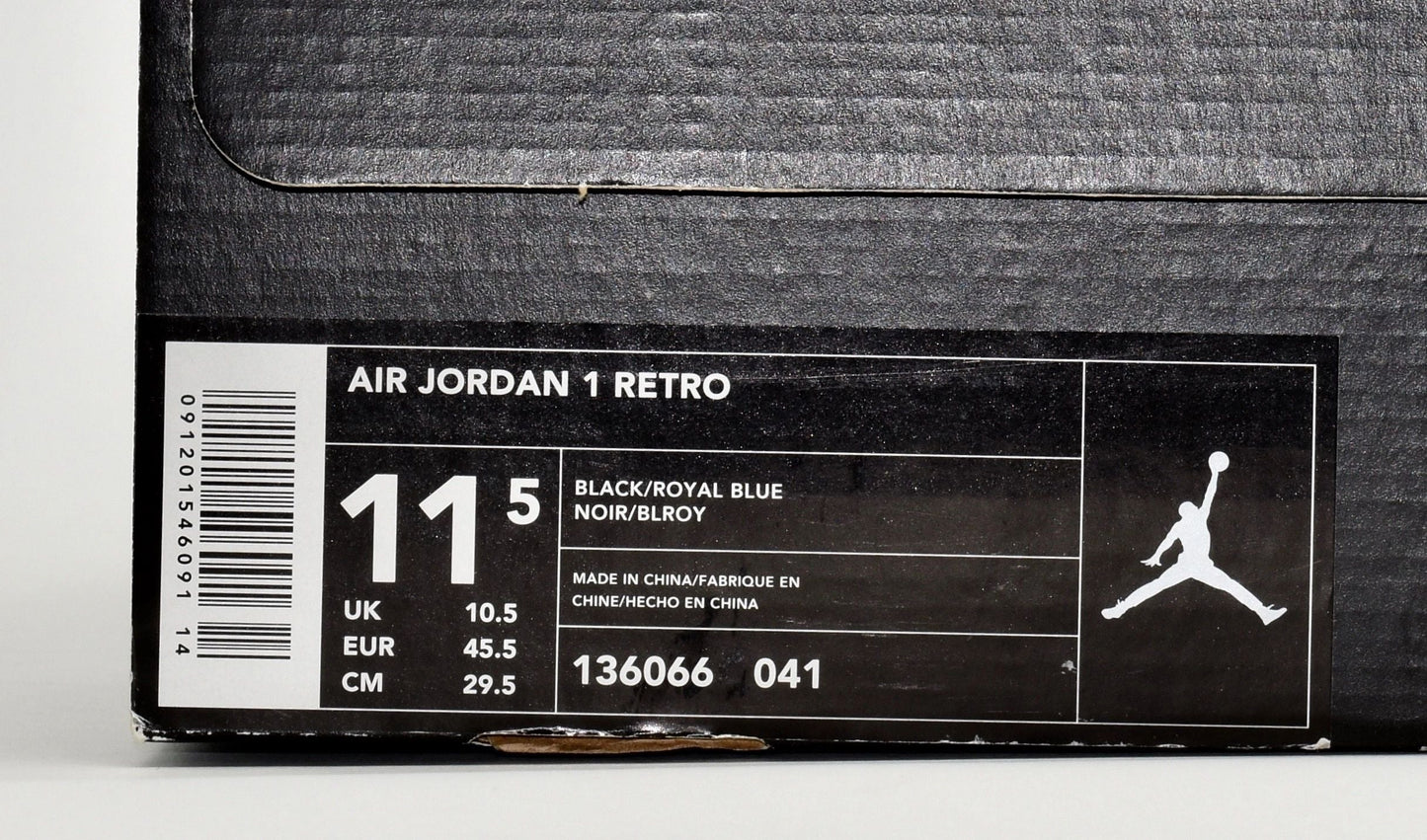 Nike Air Jordan 1 2001 Black/Blue Retro Shoes in Box Size 11.5