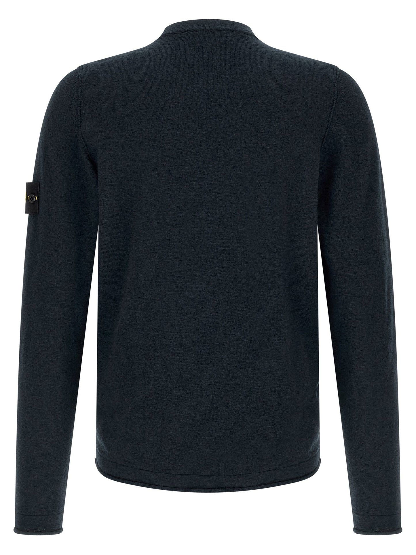 Stone Island Cotton-Nylon Crewneck Sweatshirt — Navy