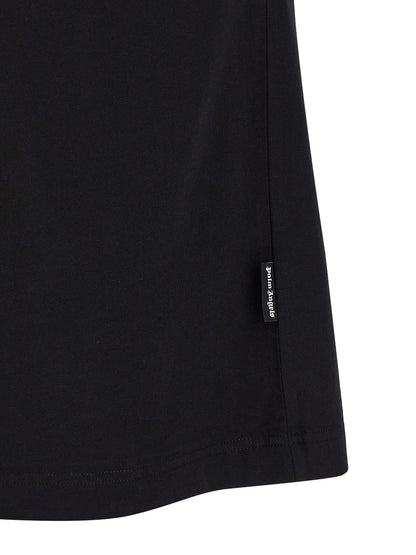 Palm Angels Logo-Embroidered Cotton T-Shirt — Black