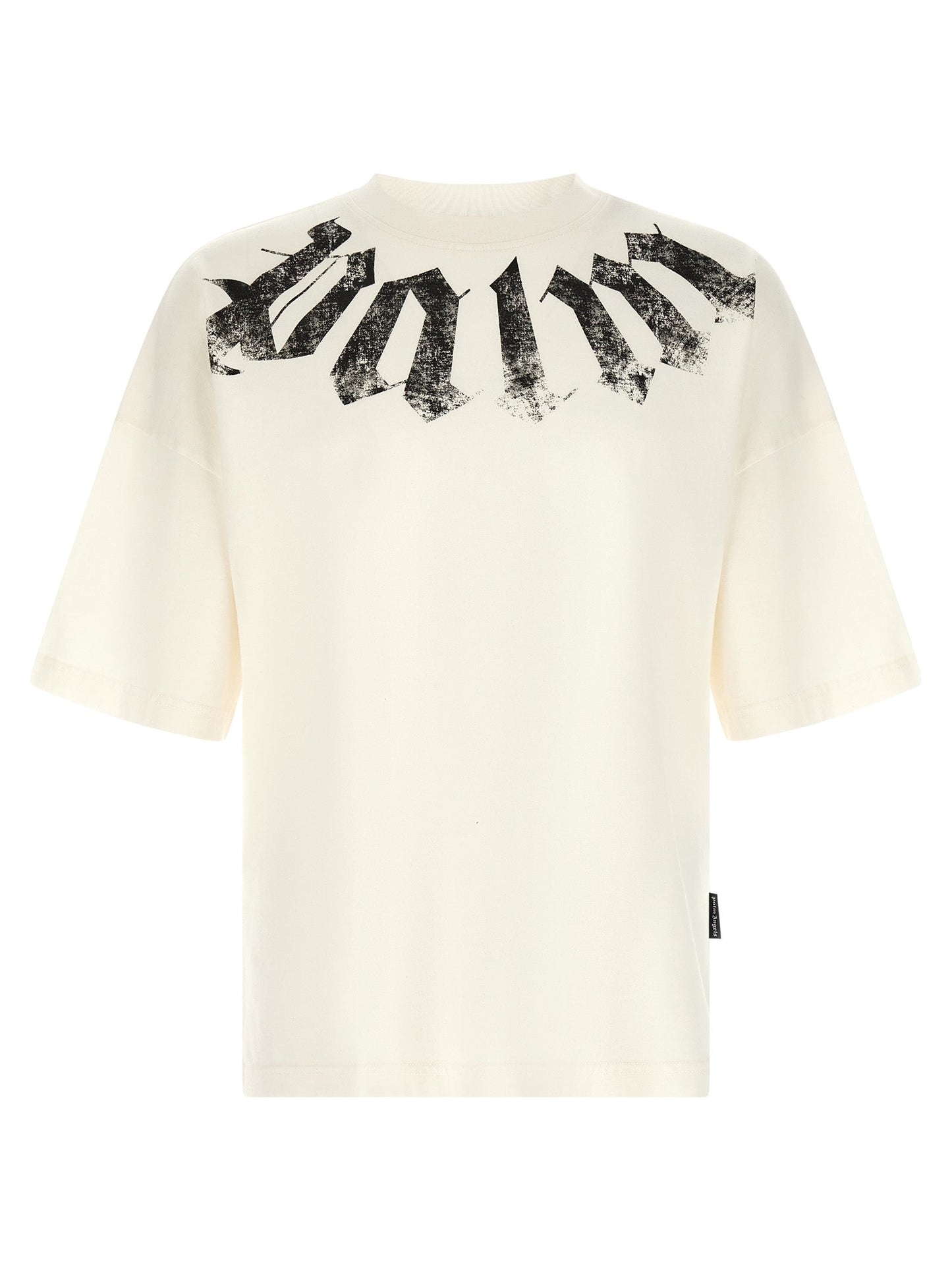 Palm Angels Logo-Print Cotton T-shirt — White
