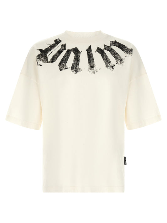 Palm Angels Logo-Print Cotton T-shirt — White
