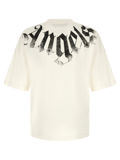 Palm Angels Logo-Print Cotton T-shirt — White