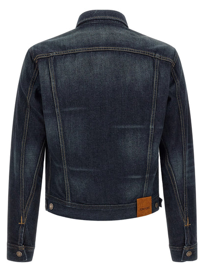 Tom Ford Selvedge Icon Jacket — Blue