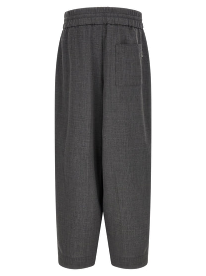 AMI Paris Virgin Wool Trousers — Gray
