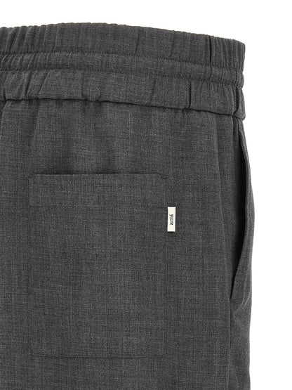 AMI Paris Virgin Wool Trousers — Gray
