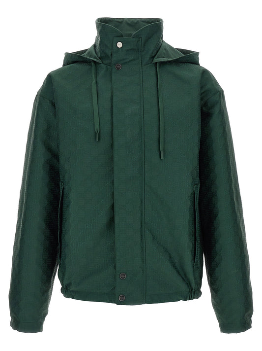 Gucci Reversible Cotton Shell Jacket — Green