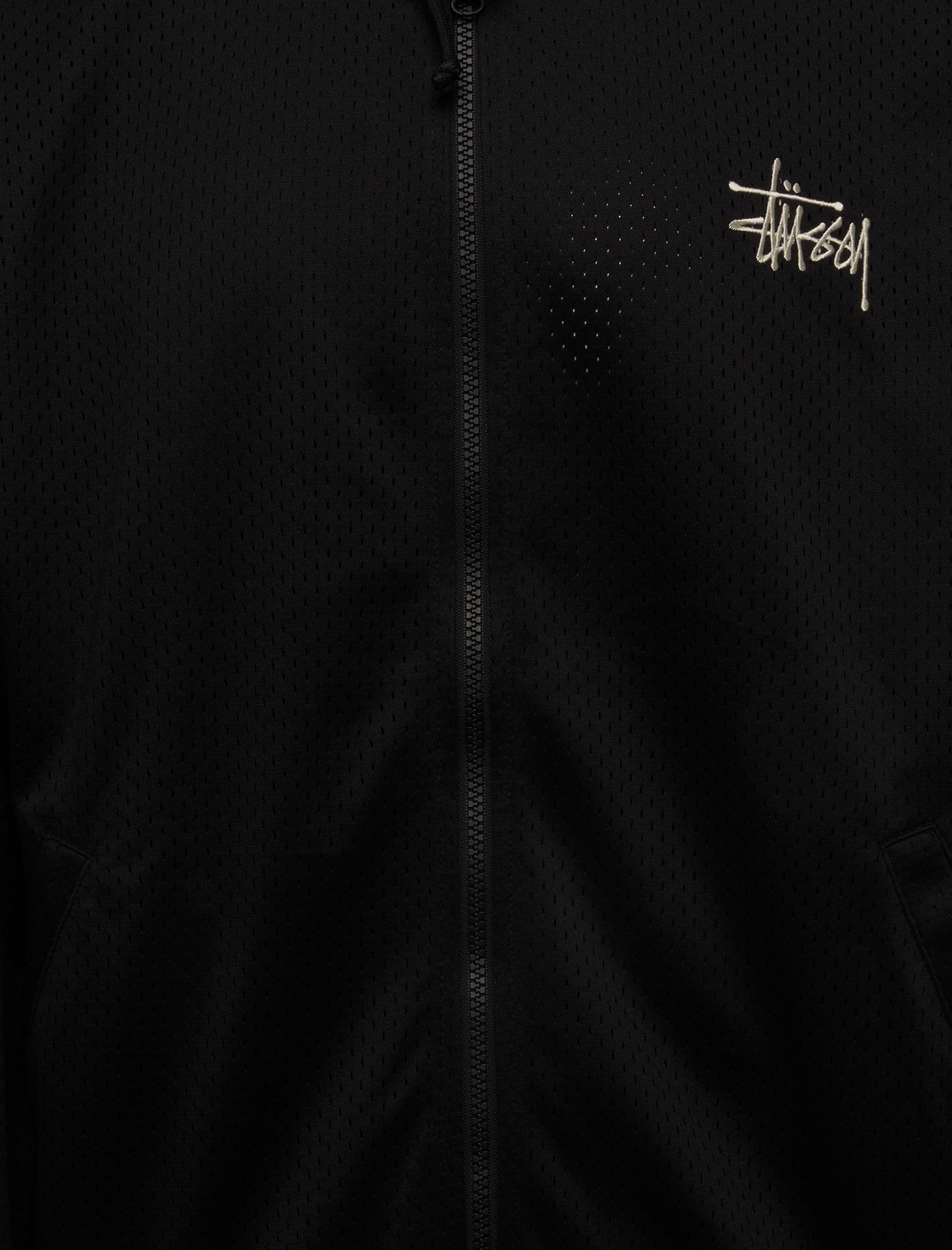 ATHLETIC MESH ZIP HOODIE