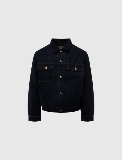 LINED DENIM TRUCKER JACKET