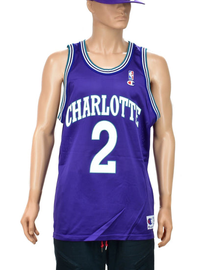 Charlotte Hornets Larry Johnson Alternate Champion Jersey Size 48