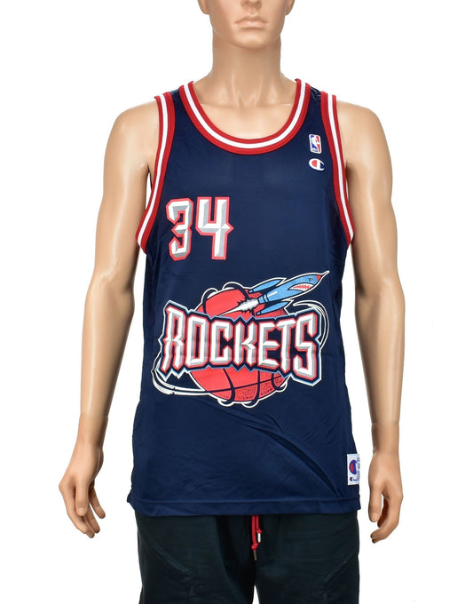 Houston Rockets Hakeem Olajuwon Champion Jersey Size 44