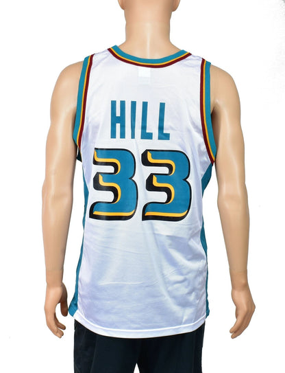 Detroit Pistons Grant Hill Home Champion Jersey Size 44