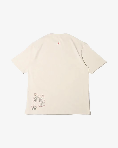 TRAVIS SCOTT X AIR JORDAN FLIGHT GRAPHIC CREAM TEE