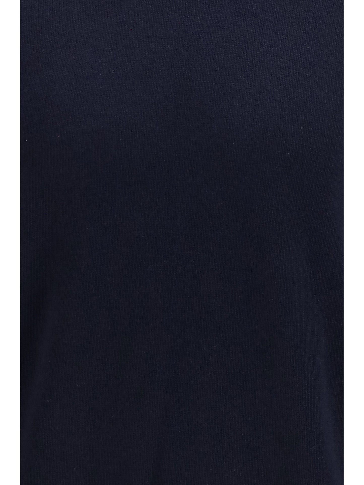 Brooksfield Fleece Wool Crewneck Sweater — Navy