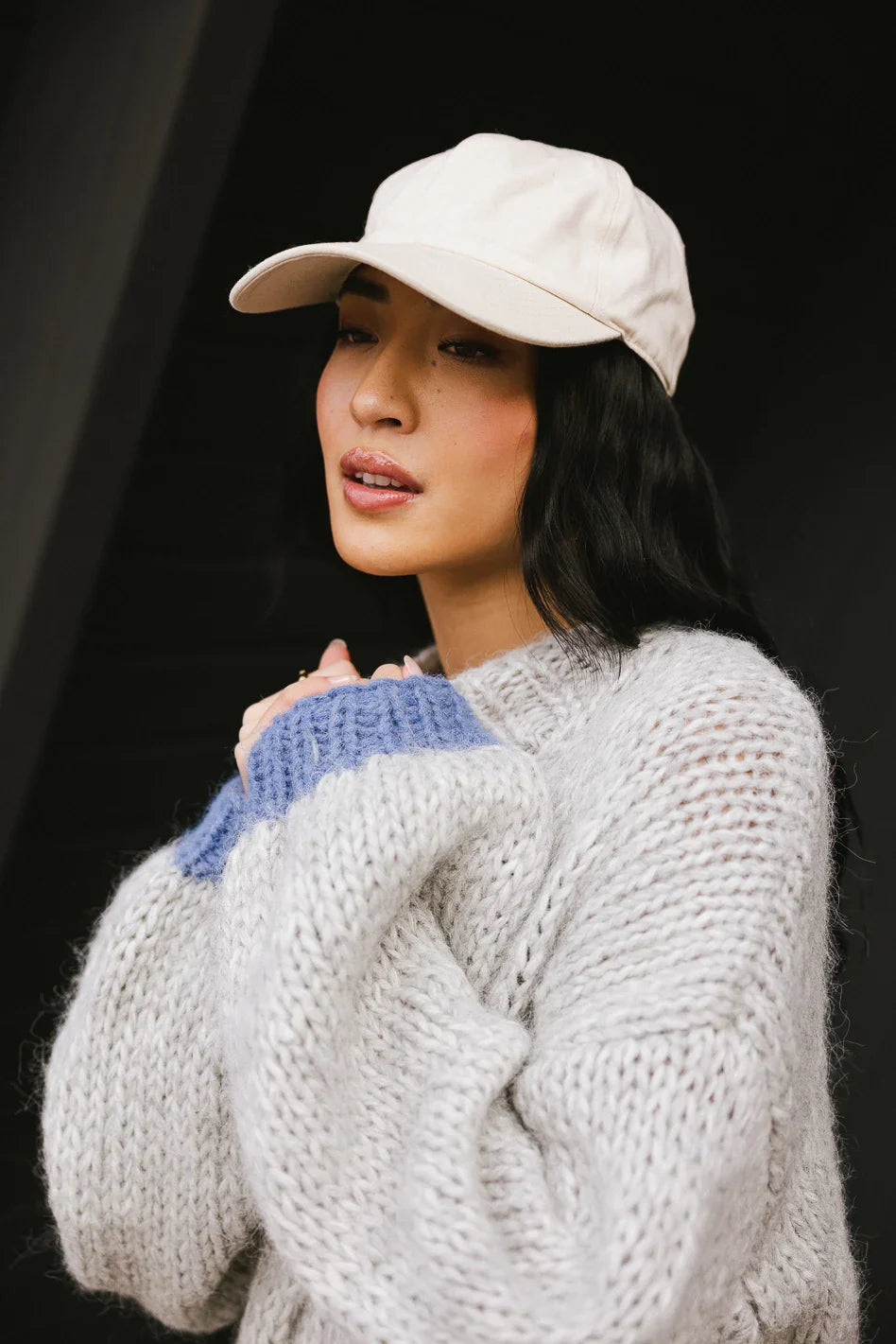 Anastasia Knit Sweater in Grey - FINAL SALE