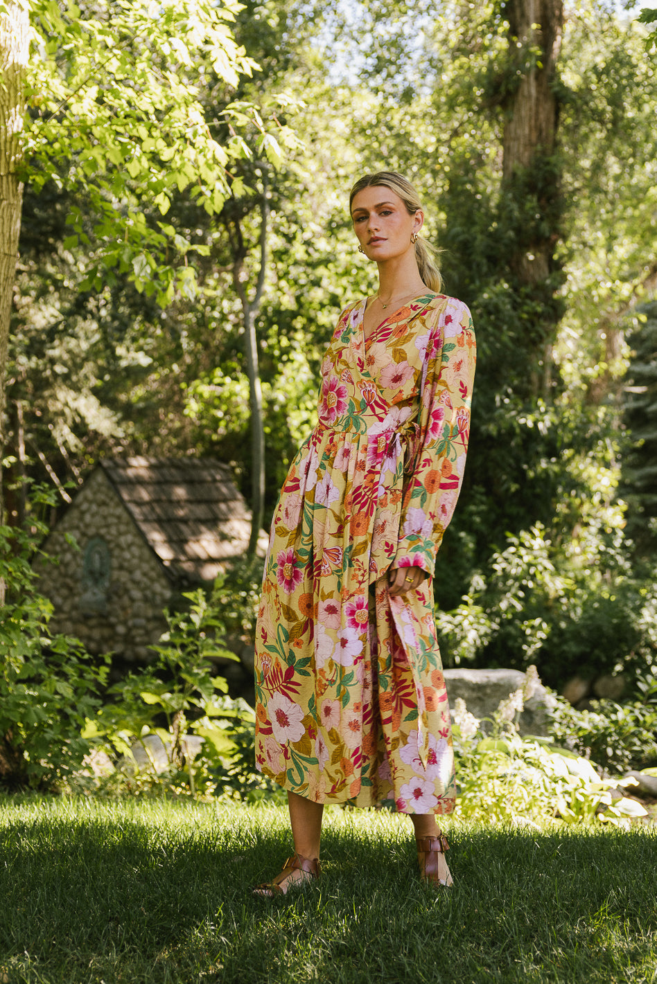 Celine Floral Wrap Dress - FINAL SALE
