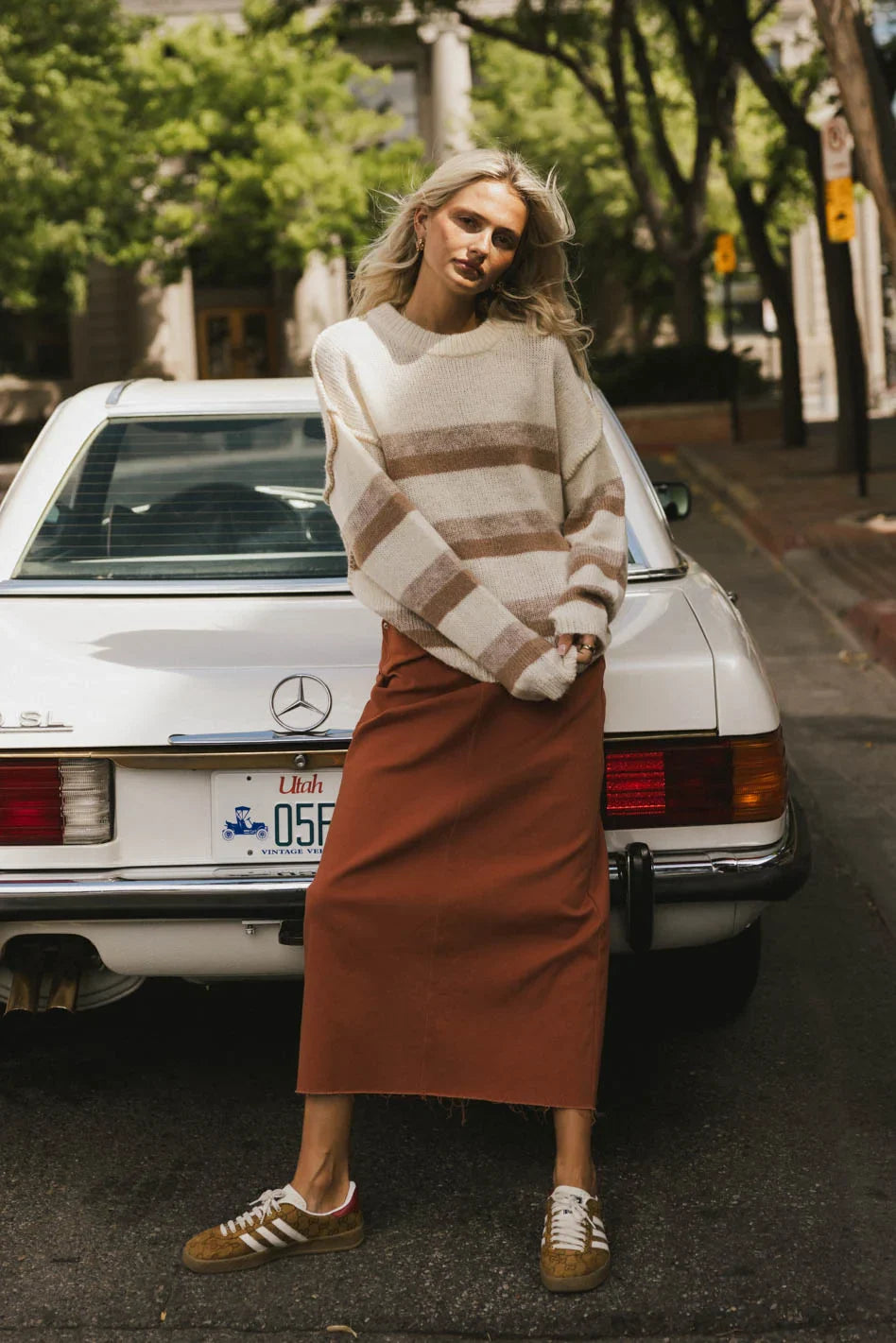 Allurah Striped Sweater - FINAL SALE