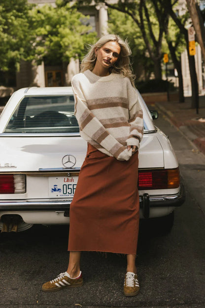 Allurah Striped Sweater - FINAL SALE