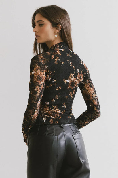 Davina Floral Lace Top - FINAL SALE