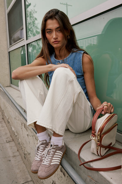 Eden Baggy Jeans in Ecru - FINAL SALE