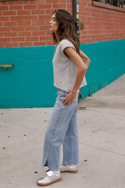 Cleo Studded Wide Leg Jeans - FINAL SALE