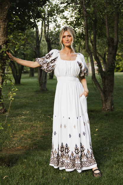 Alder Embroidered Maxi Dress - FINAL SALE