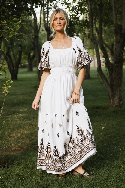 Alder Embroidered Maxi Dress - FINAL SALE