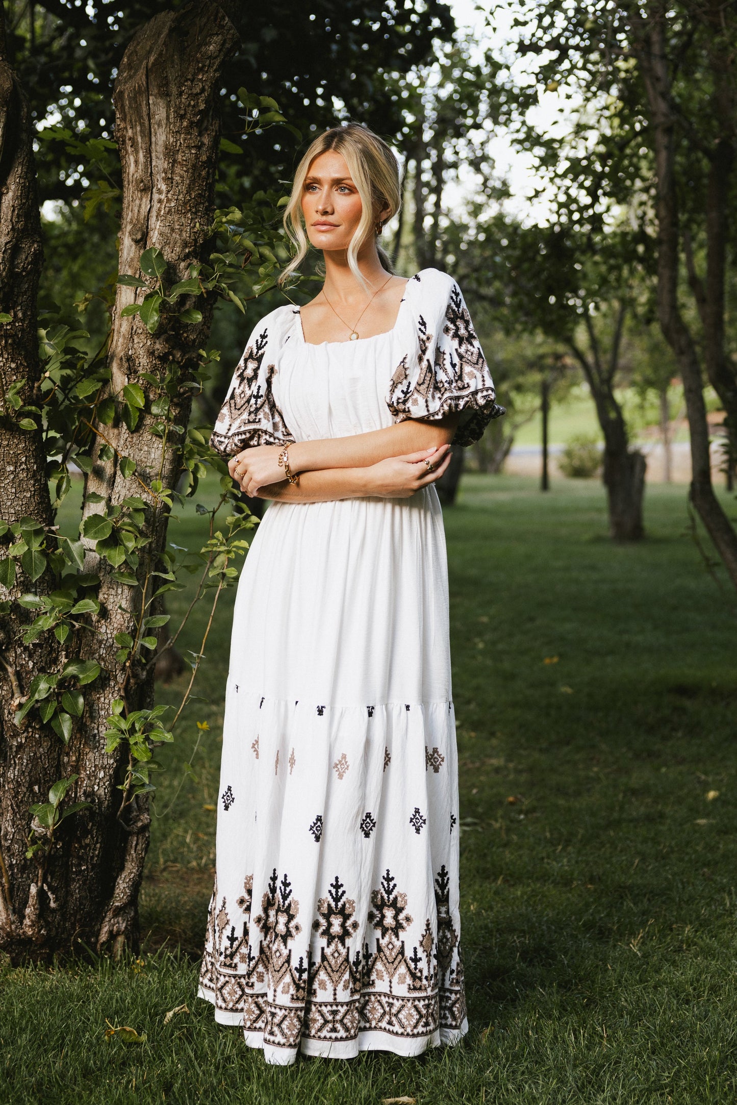 Alder Embroidered Maxi Dress - FINAL SALE