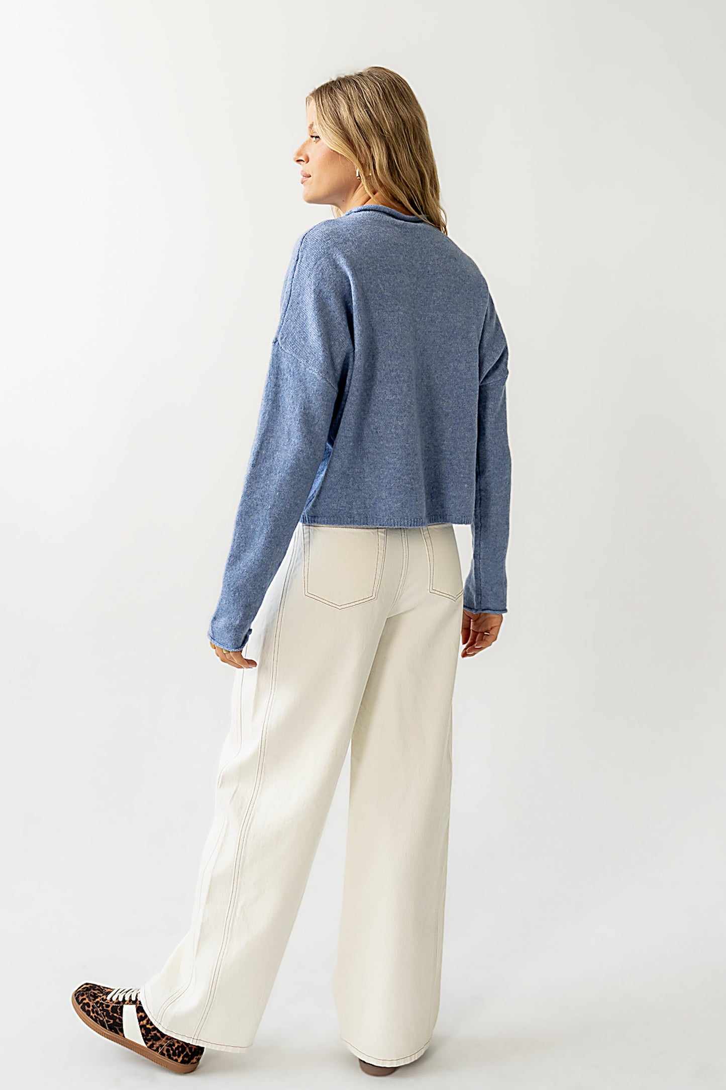 Eden Baggy Jeans in Ecru - FINAL SALE
