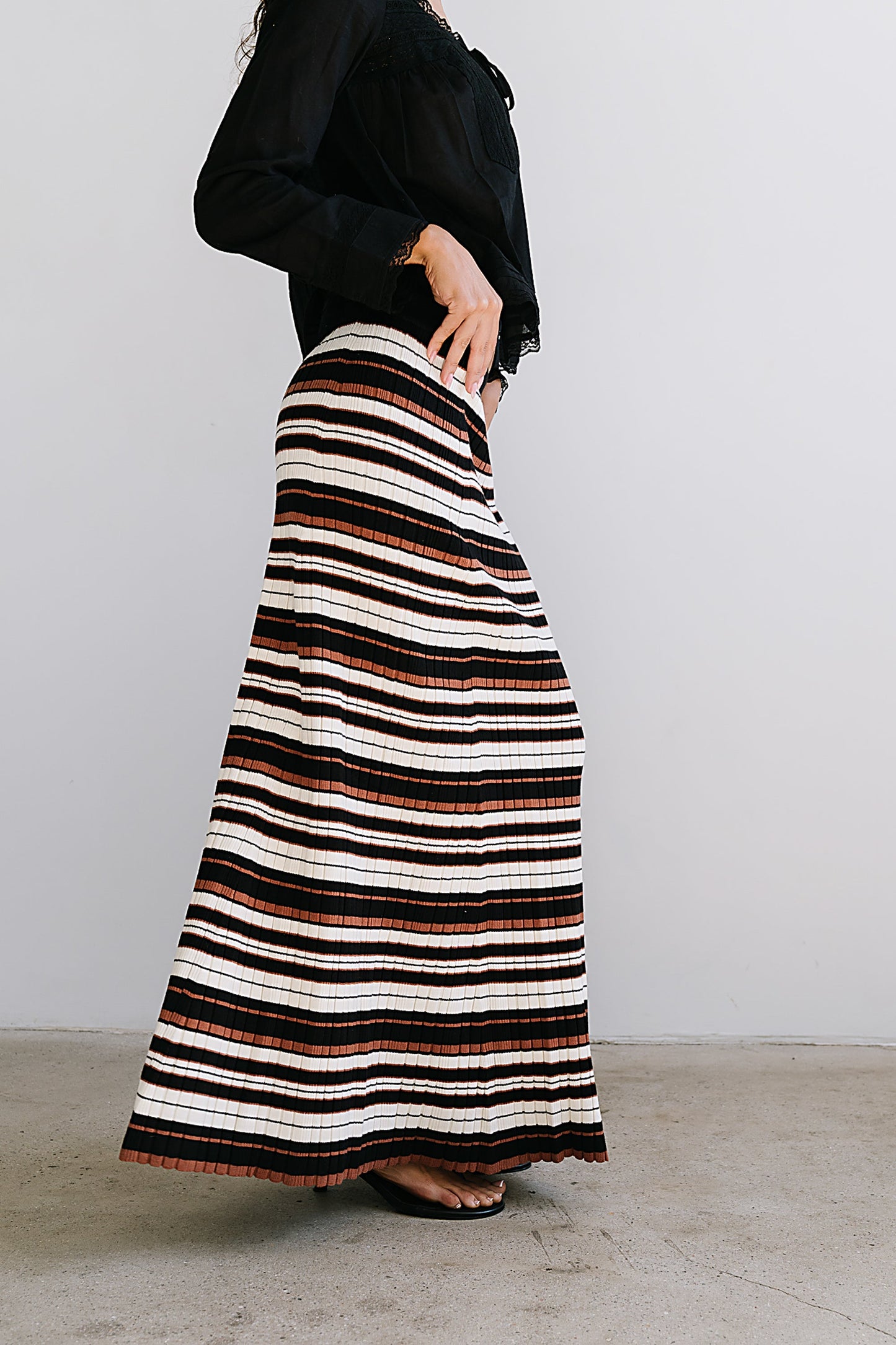 Anne Striped Maxi Skirt - test product