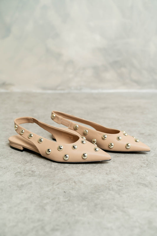 Arizona Slingback Flat in Nude