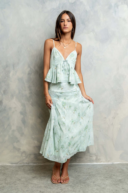 Elisa Floral Midi Skirt