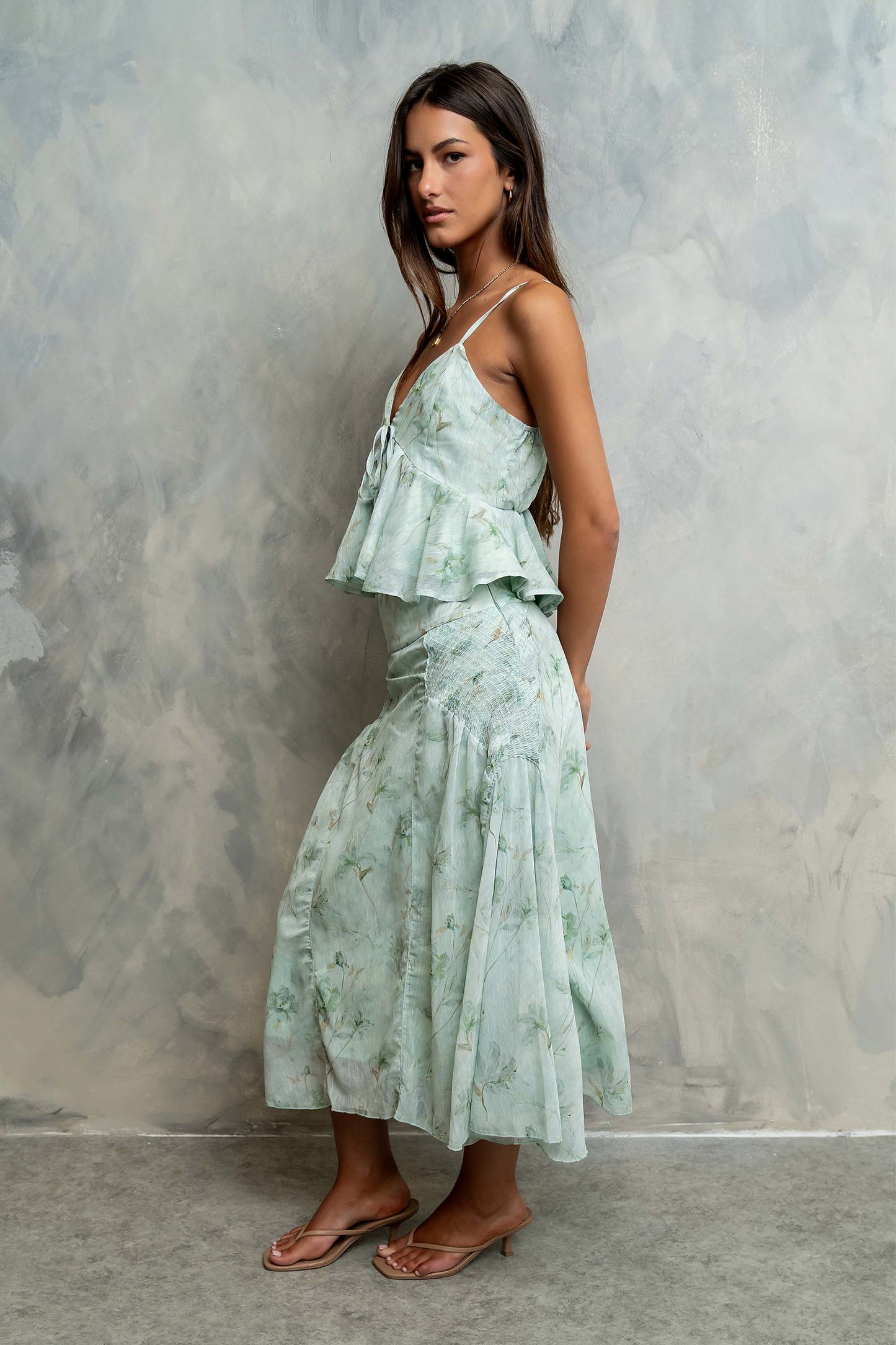Elisa Floral Midi Skirt