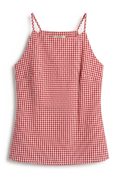 Amina Gingham Tank