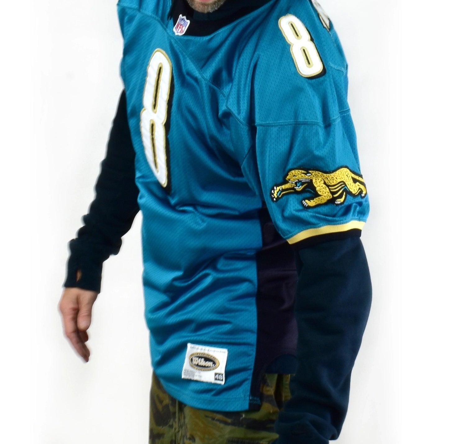 Jacksonville Jaguars Mark Brunell Authentic Wilson Game Jersey Size 48