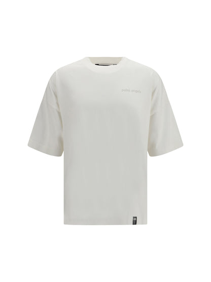 Palm Angels Logo-Embroidered T-Shirt — White
