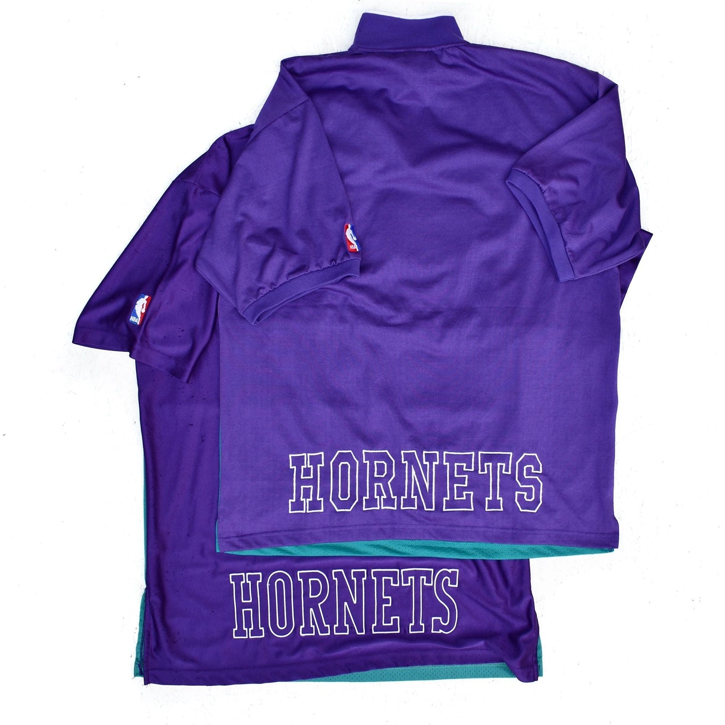 1999 Charlotte Hornets Champion NBA Authentic Team Issued Shooting Shirt Size 44